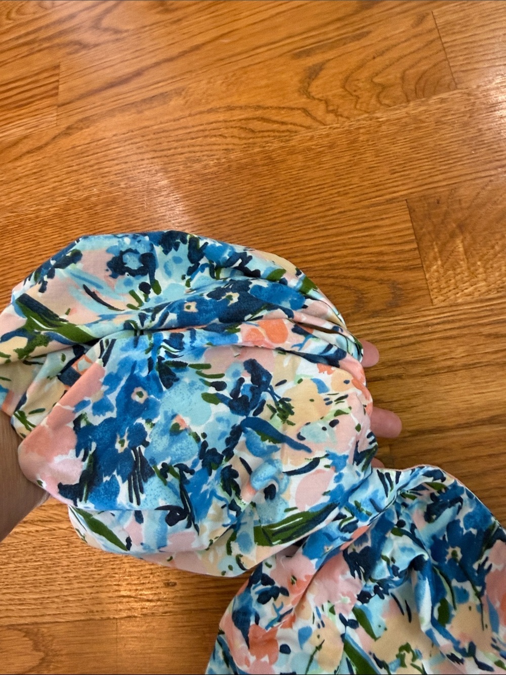 Abercrombie & Fitch Floral Puff Sleeve Crop Top Size Small Cottagecore - Picture 4 of 7